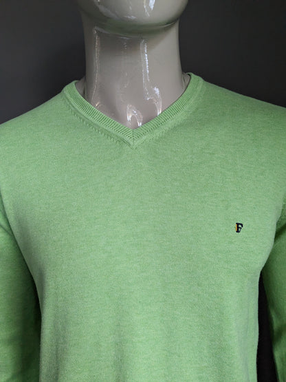 Fellows league of legends v-neck sweater. Green. Size M.
