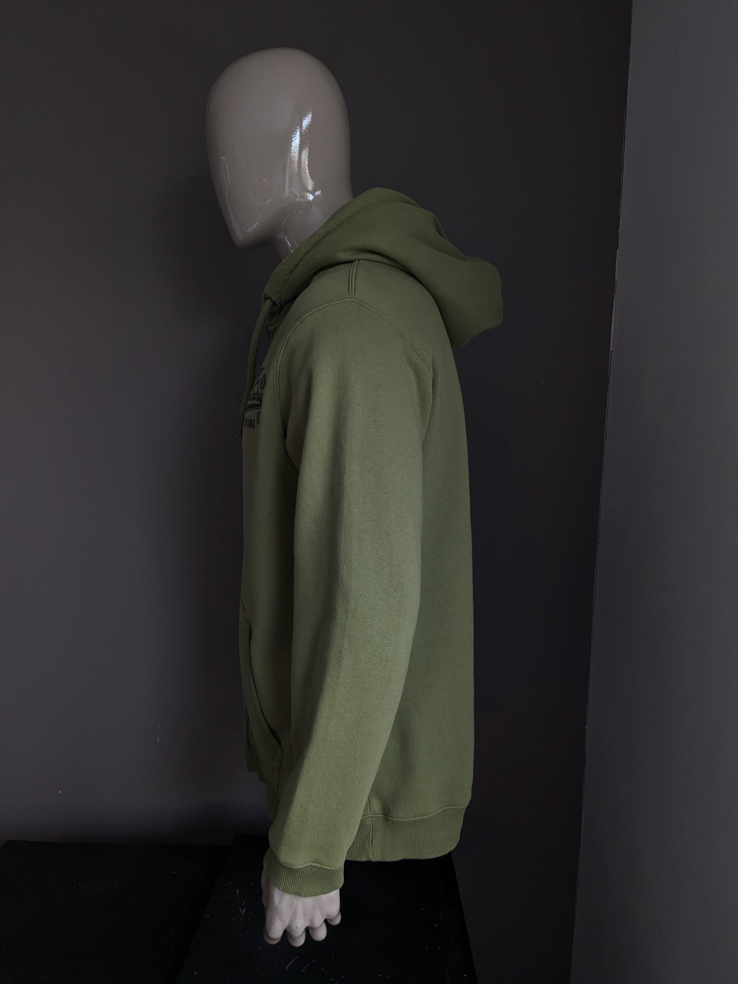 Superdry cardigan with hood. Green. Size L / XL