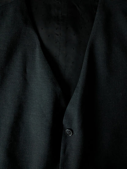 Gilet donkergrijs motief. Maat XL. #336