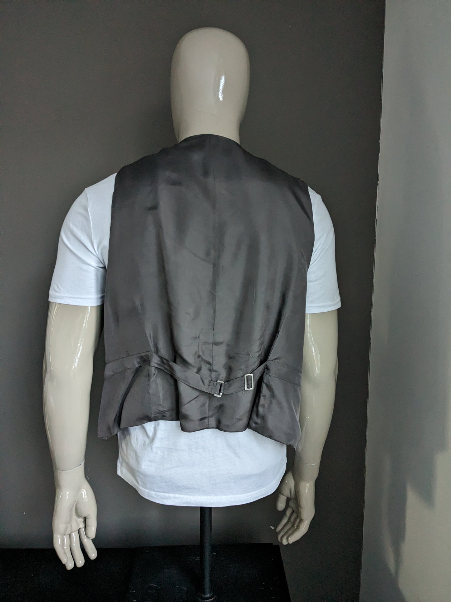 Canda waistcoat. Gray motif. Size 56 / XL. #337