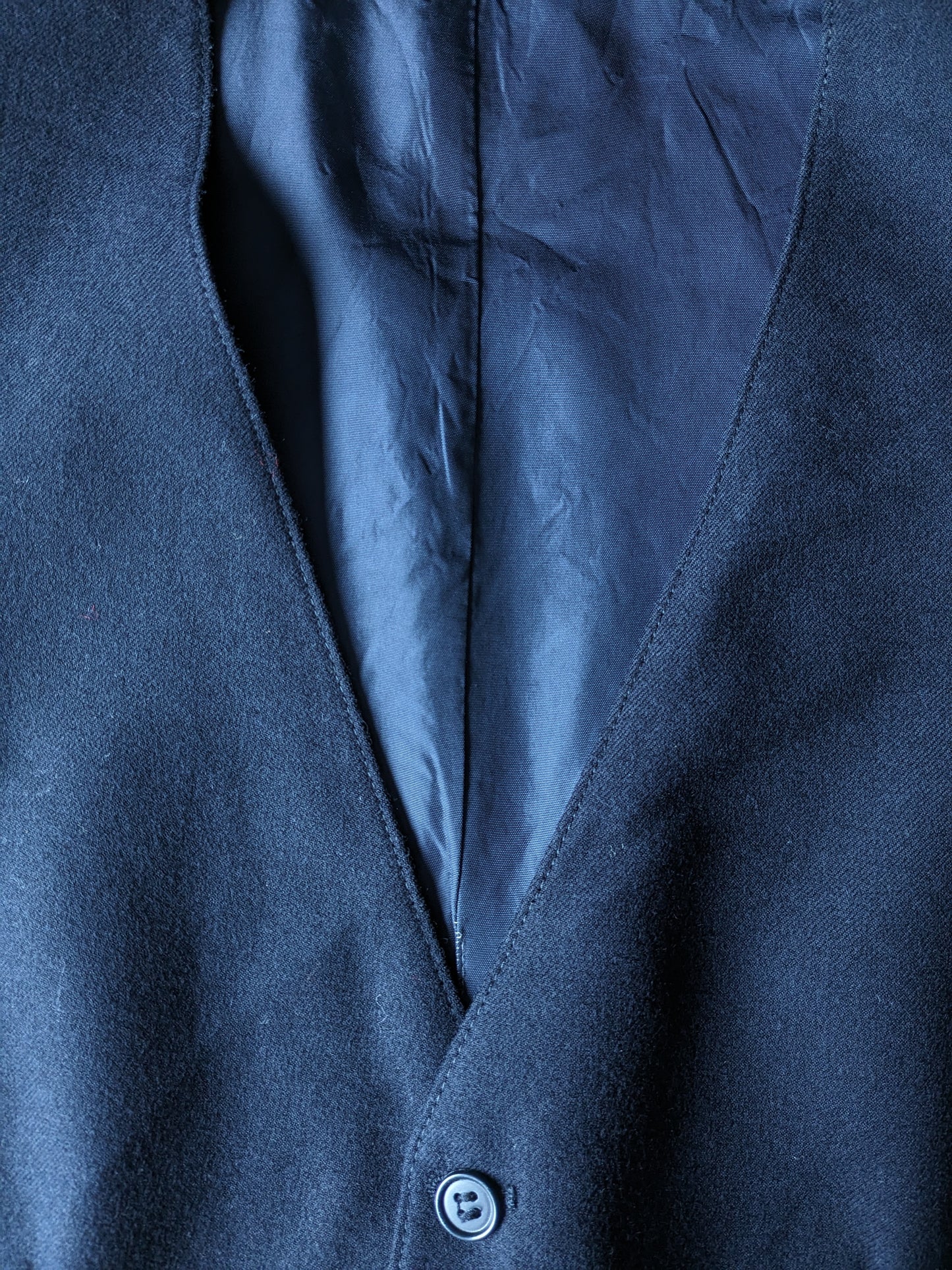 Gilet di lana. Colorato blu scuro. Size S. #328.