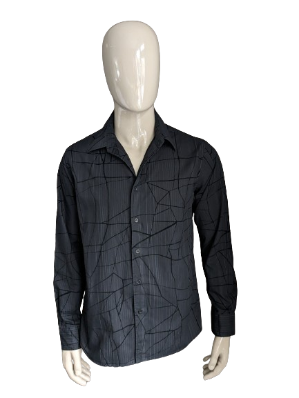 Cargo-Shirt. Schwarzer Druck. Größe L.