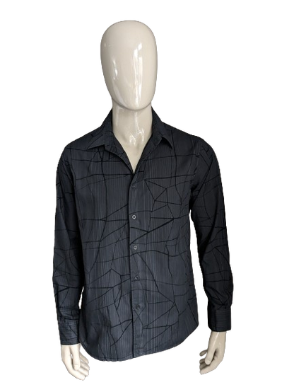 Cargo-Shirt. Schwarzer Druck. Größe L.
