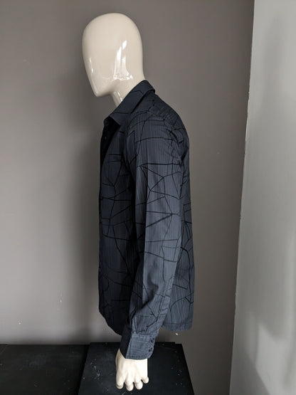 Cargo-Shirt. Schwarzer Druck. Größe L.