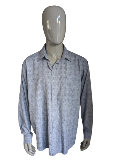 Huierman shirt. Gray motif. Size 45 / 46 >> 2XL / XXL.
