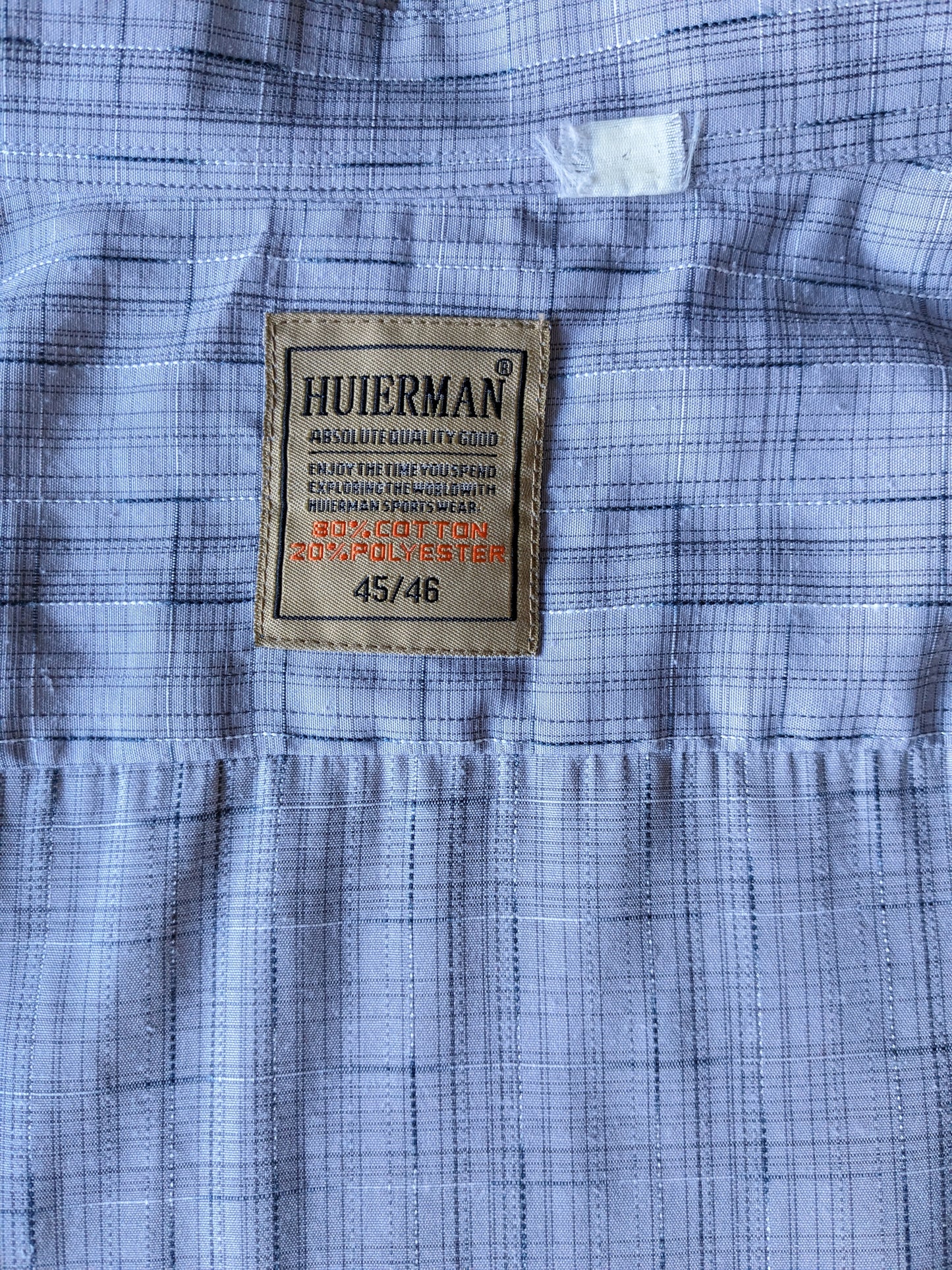 Huierman shirt. Gray motif. Size 45 / 46 >> 2XL / XXL.