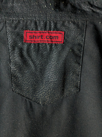 Chemise Shirt.com. Pointillés de couleur or noir. Beaux boutons. Taille XL/XXL-2XL.
