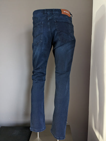 Gardeur jeans. Donkerblauw. Maat W34 - L34. Slim fit, low rise stretch.