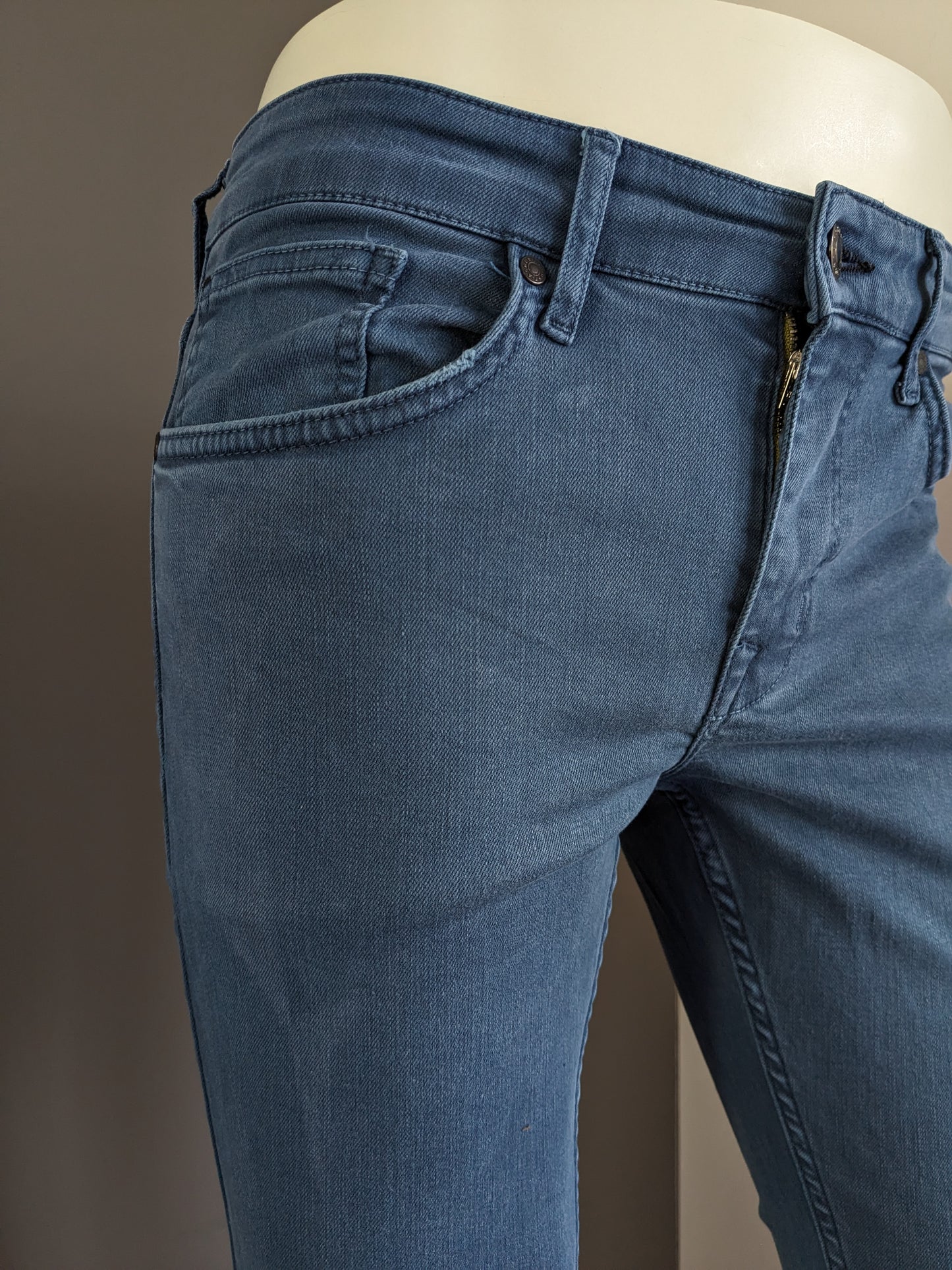 Cenere di jeans per polvere. Blu. Taglia W30 - L26 Stretch.