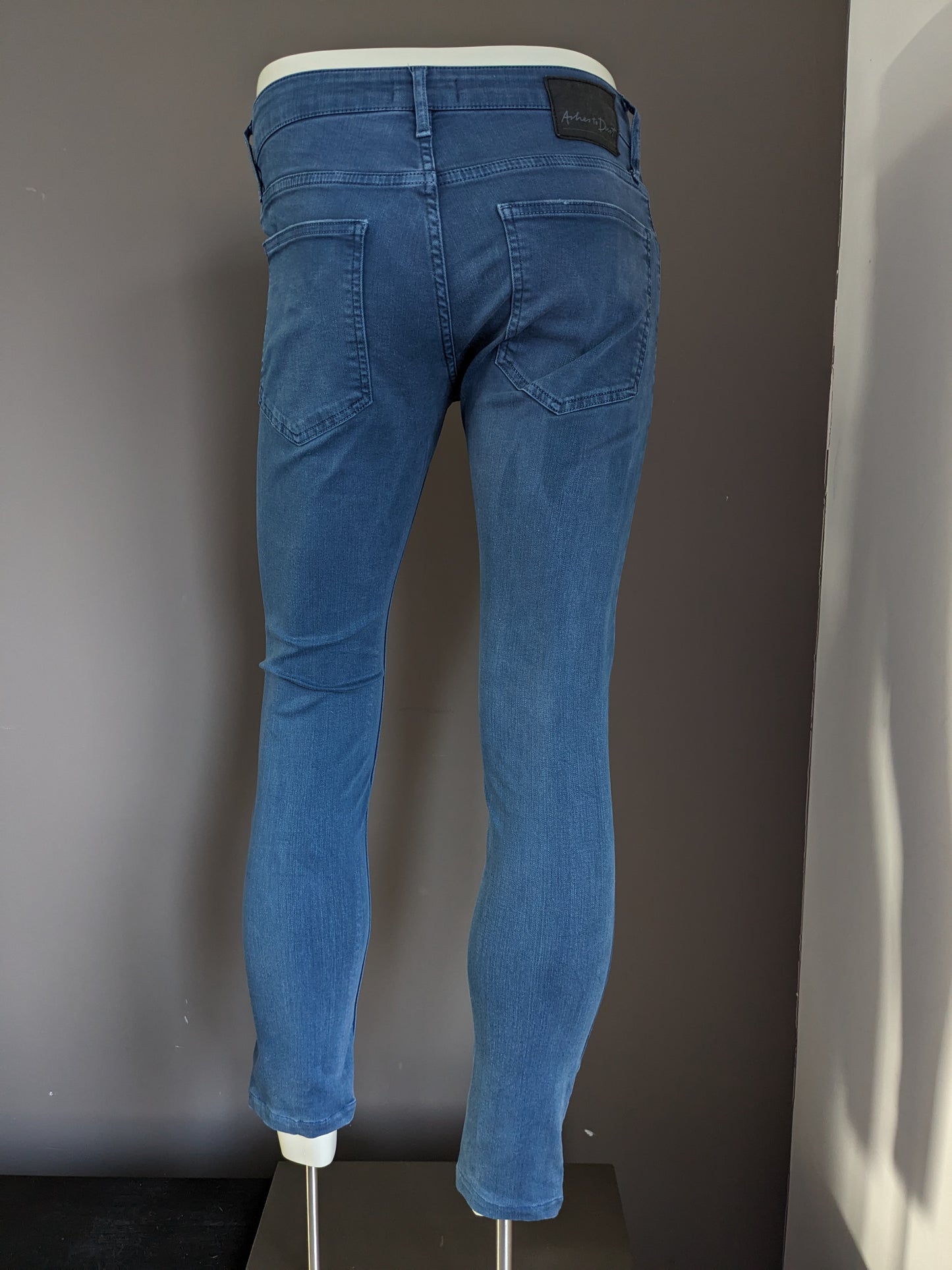 Ashes to Dust Jeans. Blauw. Maat W30 - L26 stretch.