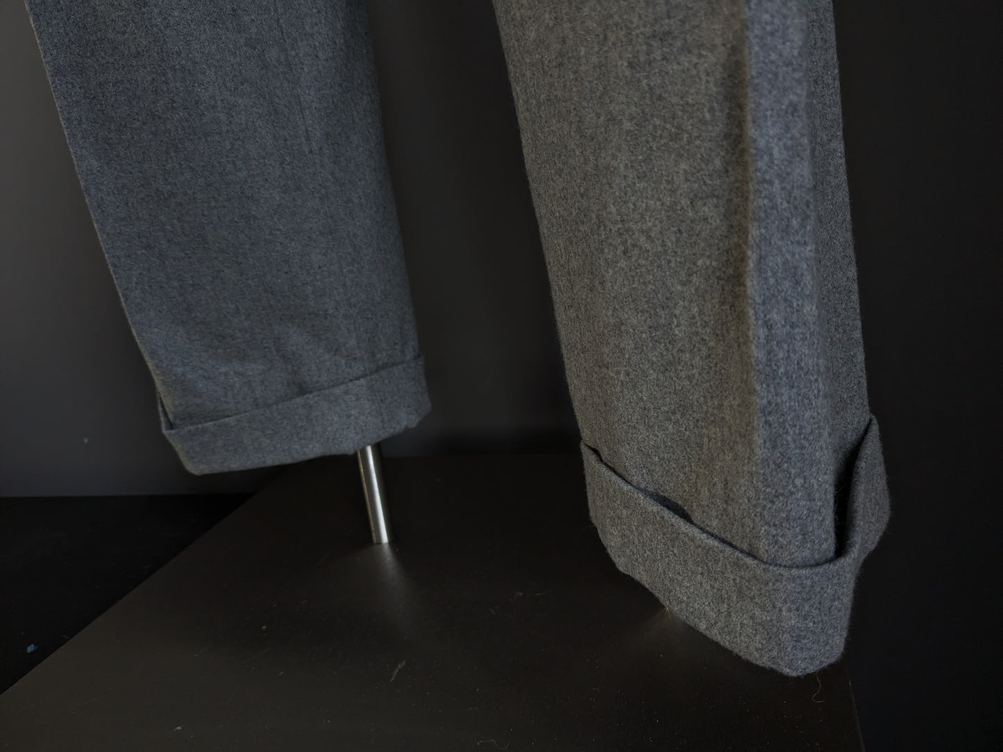 Wollen Ralph Lauren pantalon. Grijs gemêleerd. Maat 46 / S.
