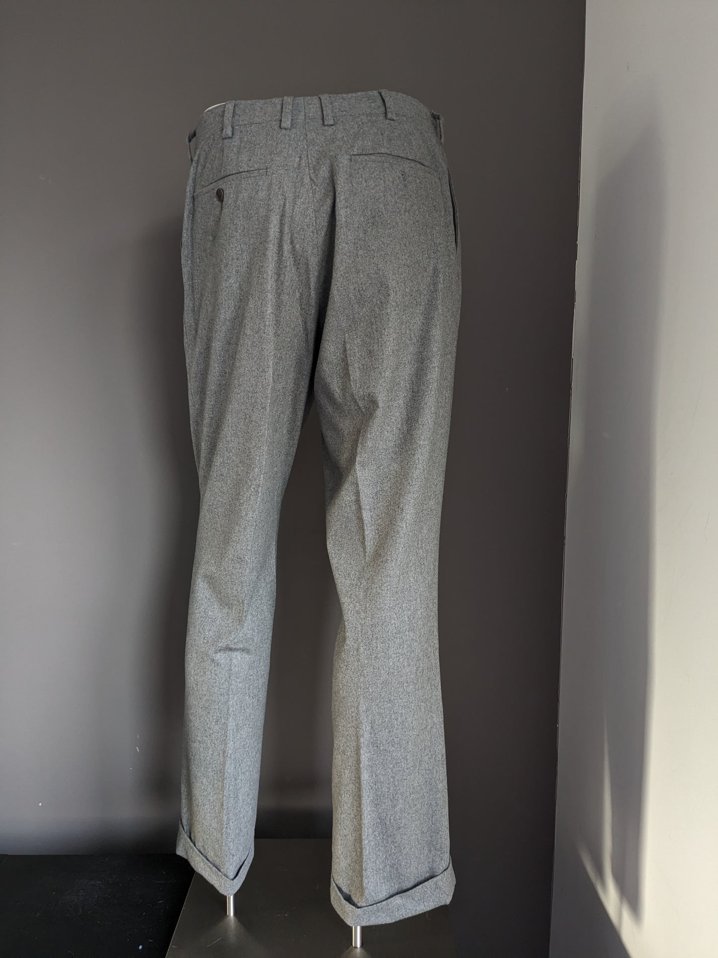 Wollen Ralph Lauren pantalon. Grijs gemêleerd. Maat 46 / S.