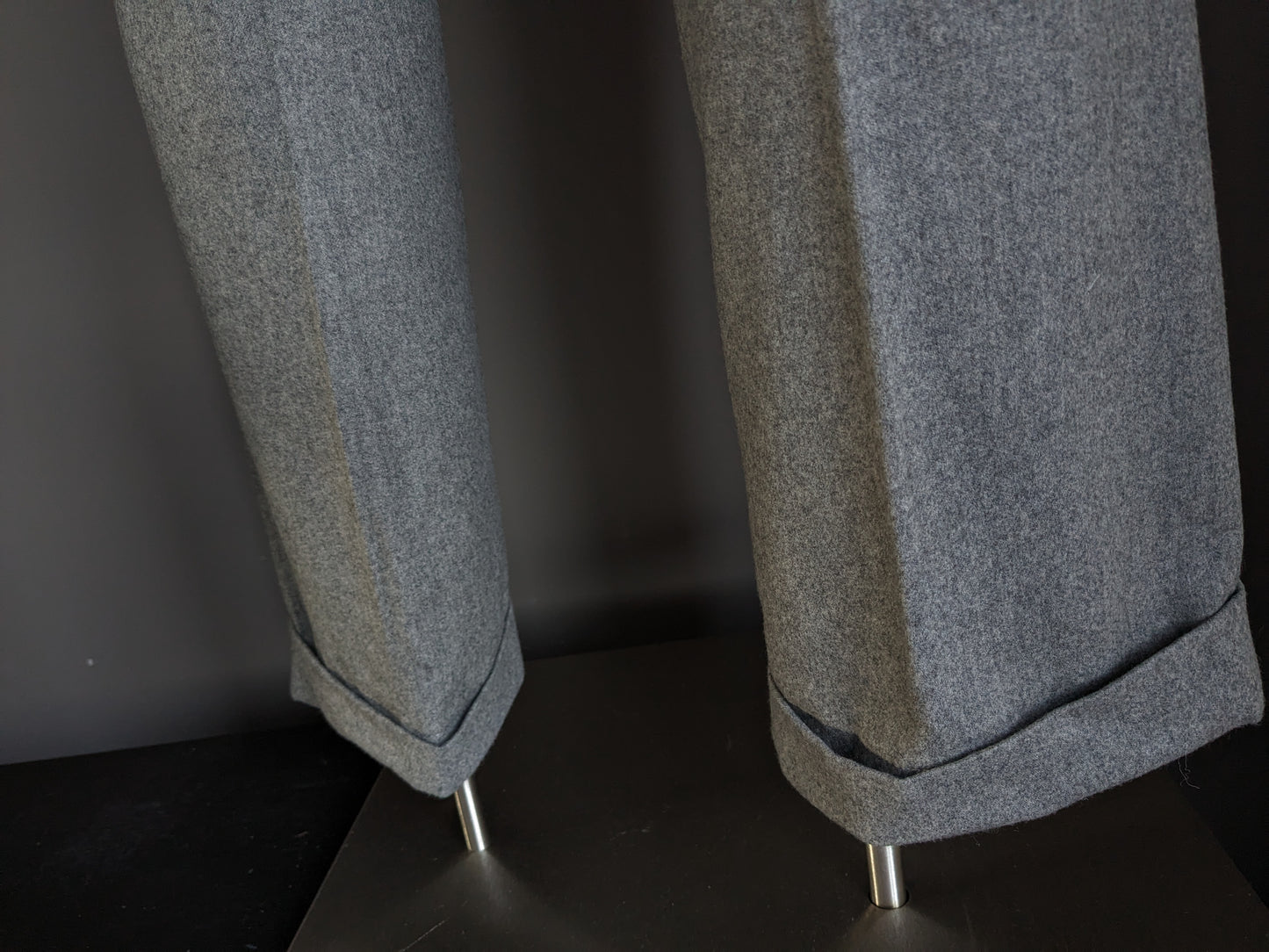 Wollen Ralph Lauren pantalon. Grijs gemêleerd. Maat 46 / S.