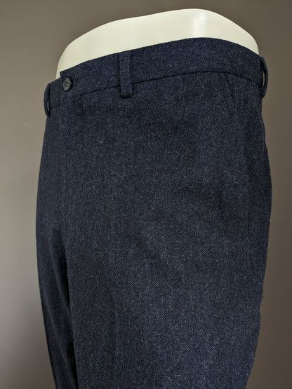 Tailor & Wright wool trousers. Dark blue mixed. Size 52 / L. 43% Wool.