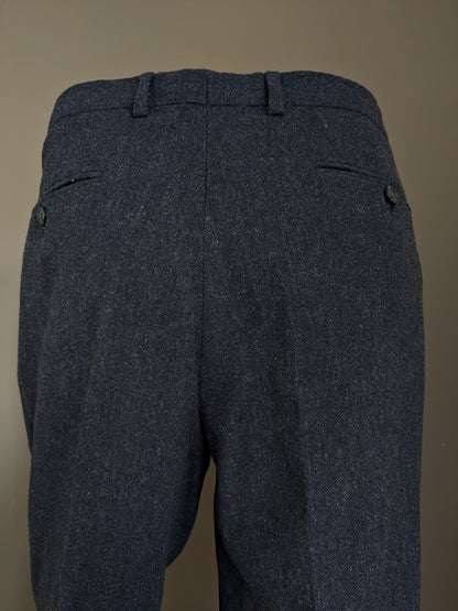 Tailor & Wright wool trousers. Dark blue mixed. Size 52 / L. 43% Wool.