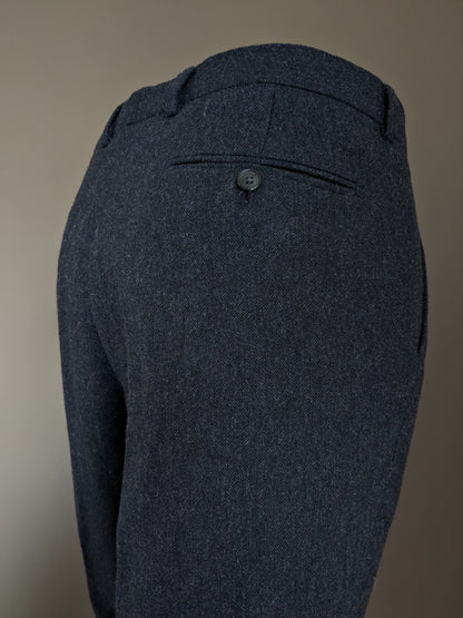 Tailor & Wright wool trousers. Dark blue mixed. Size 52 / L. 43% Wool.