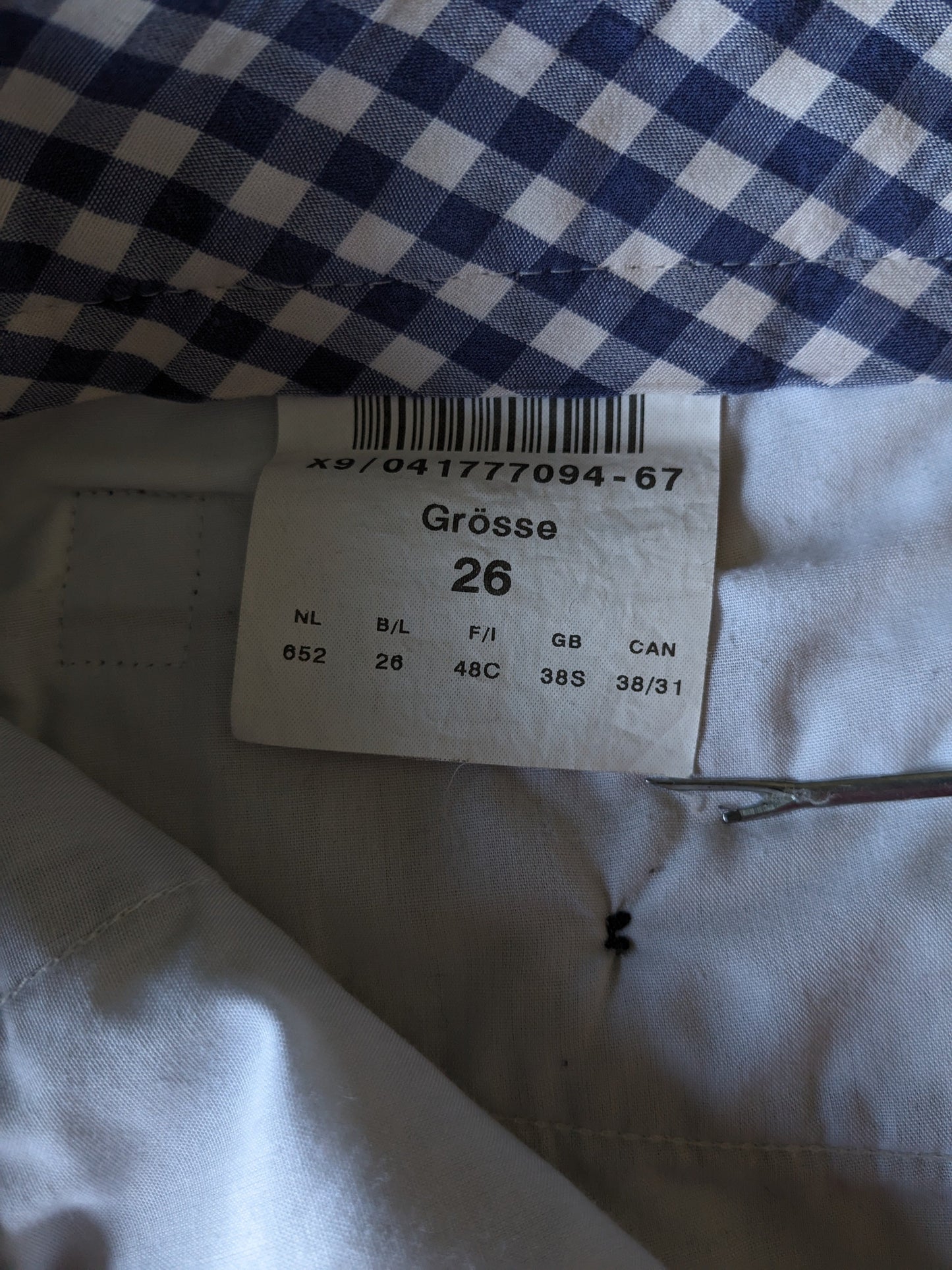 Pantalones de canalé Gardeur. Marrón. Talla 26 (52) / L.