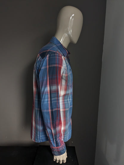 Camisa Twinlife. Azul rojo a cuadros. Talla L.