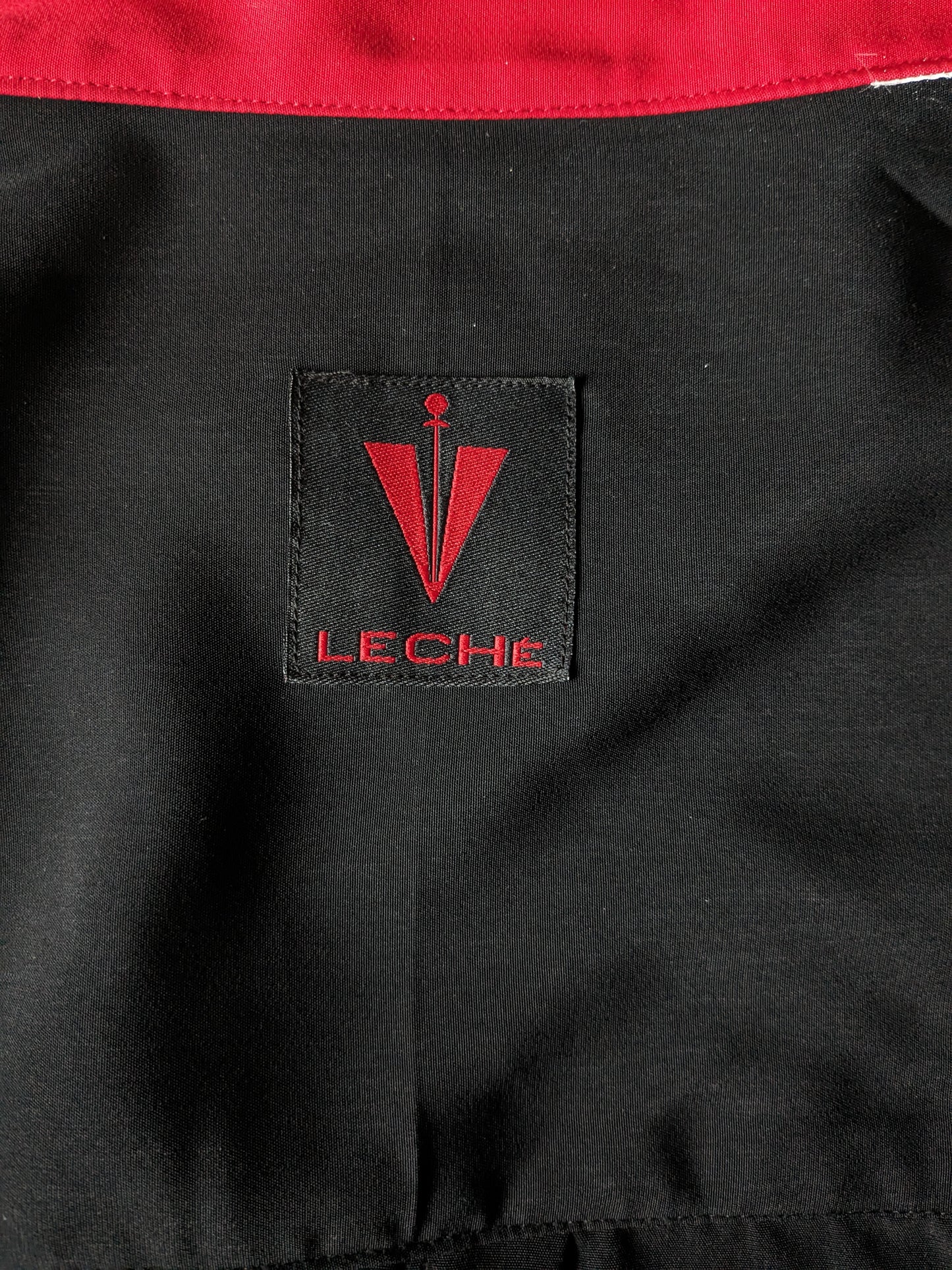 Vintage Leche overhemd opstaande / farmers / Mao kraag. Zwart. Maat XL.