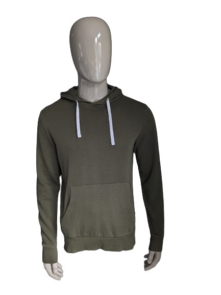 Jack & Jones Kapuzenpullover. Dunkelgrün. Größe M.