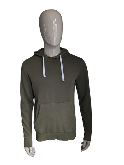 Jack & Jones Kapuzenpullover. Dunkelgrün. Größe M.
