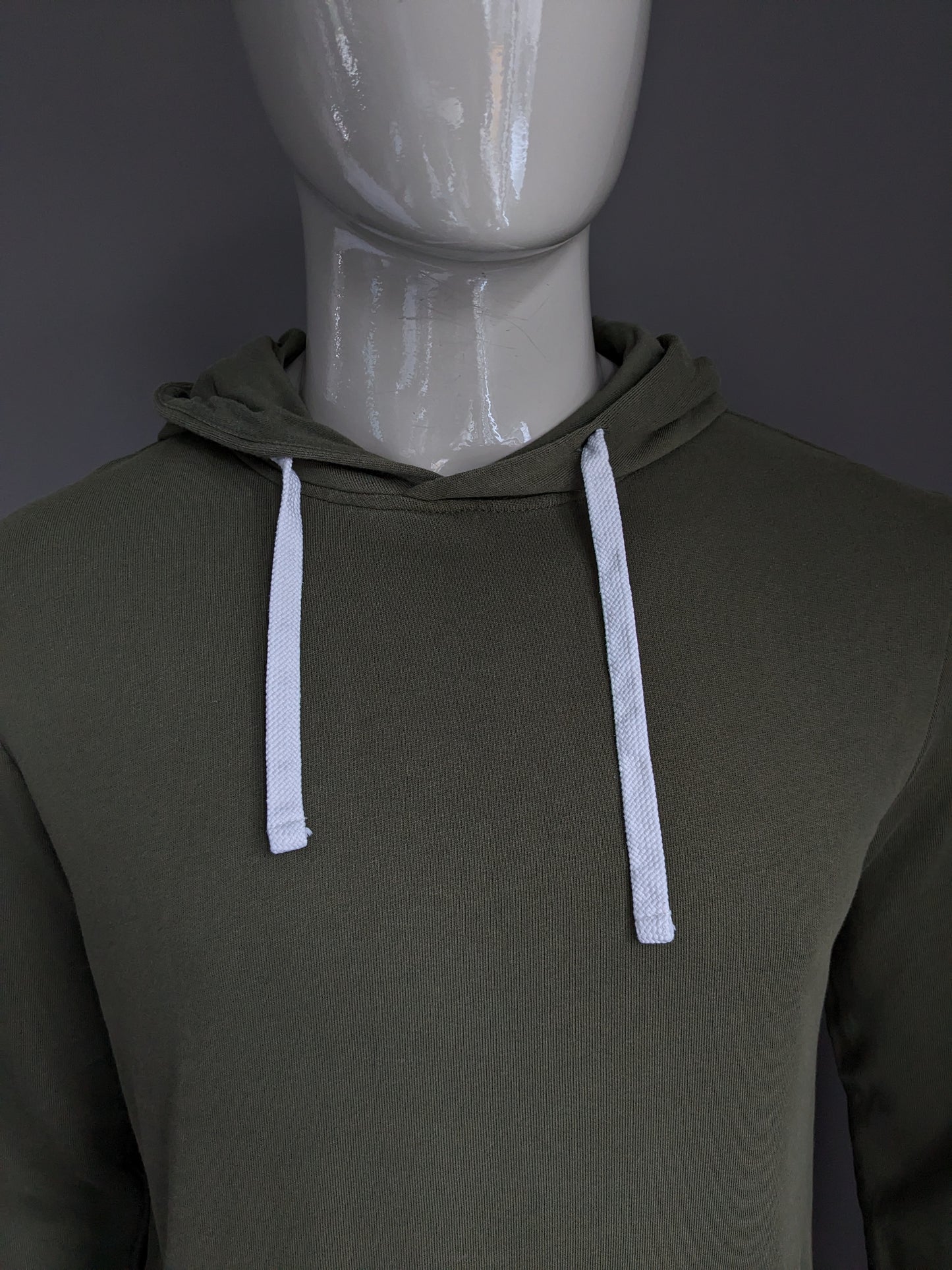 Jack & Jones Kapuzenpullover. Dunkelgrün. Größe M.