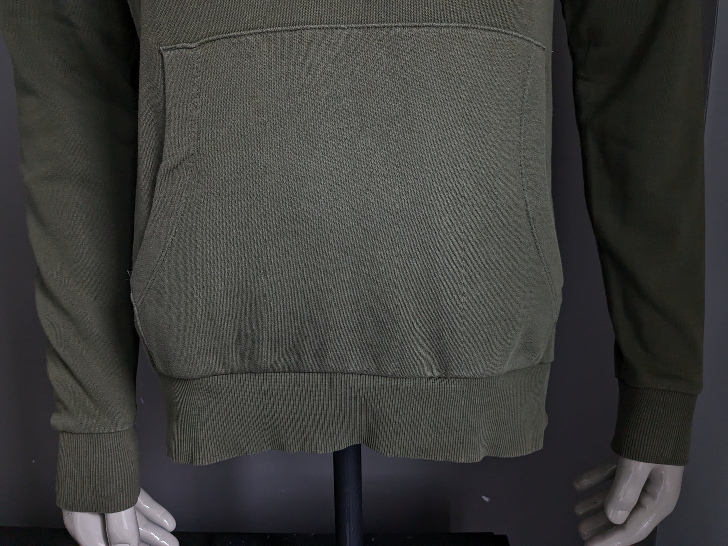 Jack & Jones Kapuzenpullover. Dunkelgrün. Größe M.