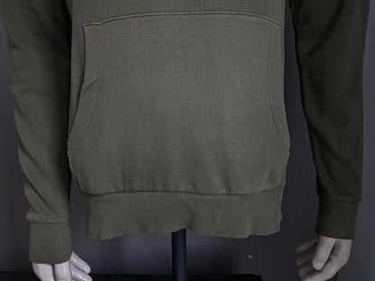Jack & Jones Kapuzenpullover. Dunkelgrün. Größe M.
