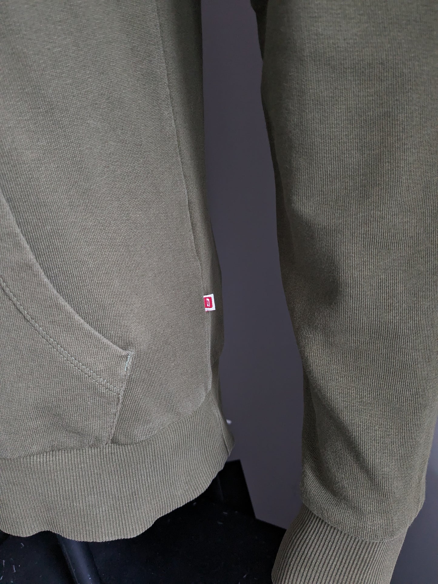 Jack & Jones Kapuzenpullover. Dunkelgrün. Größe M.