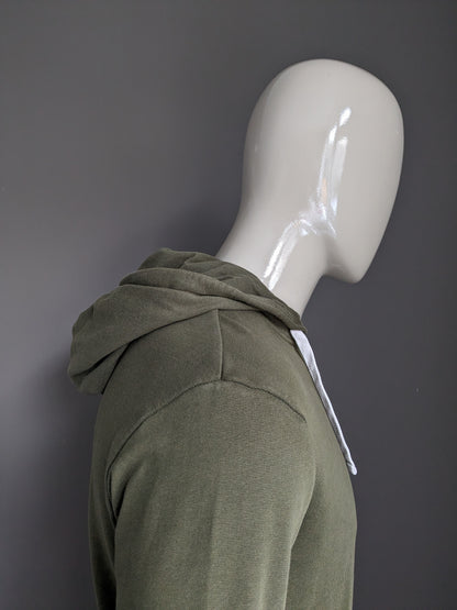 Jack & Jones Kapuzenpullover. Dunkelgrün. Größe M.