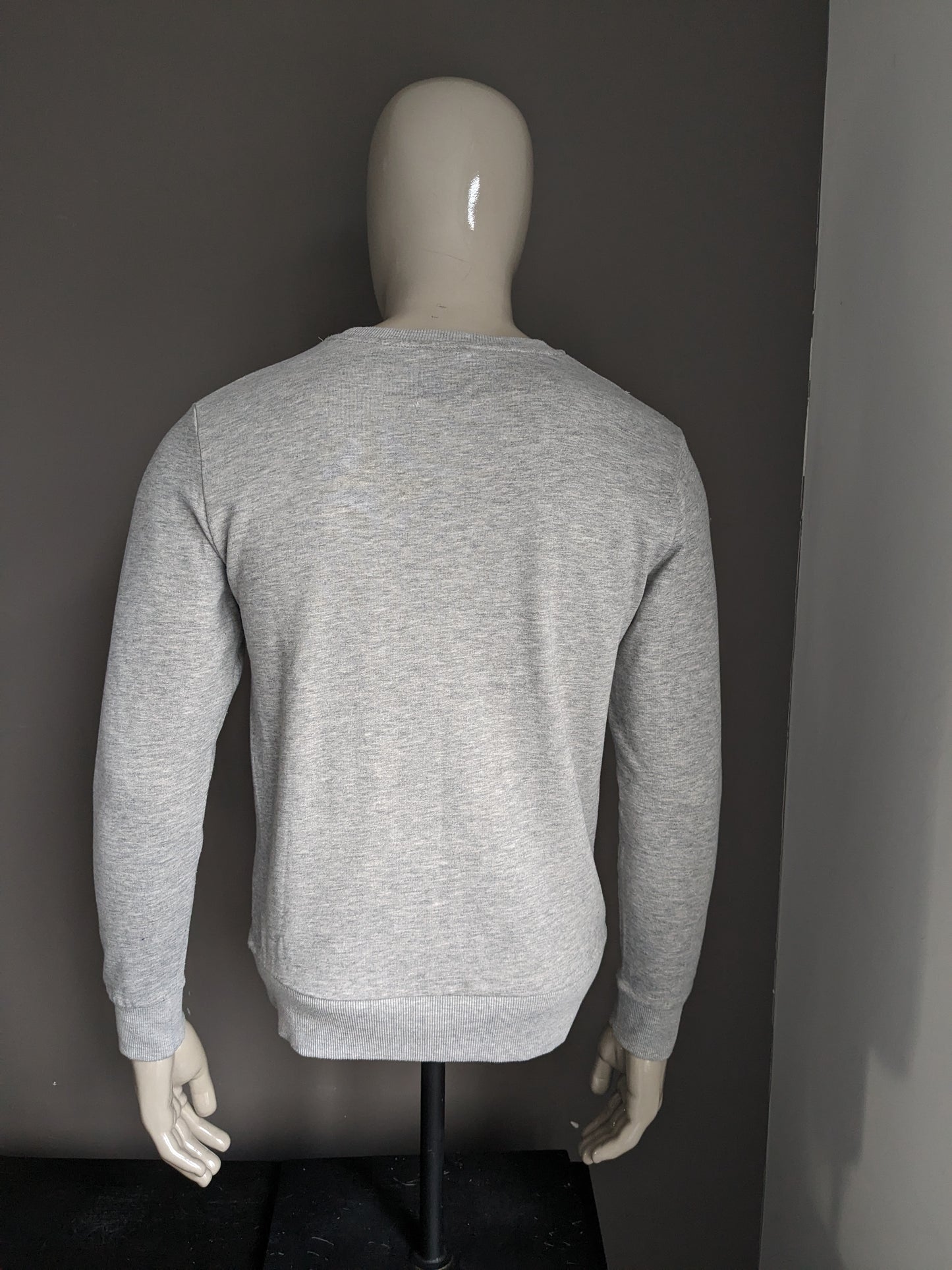 Burton London Menswear Casual Sweater. Gray mélangé. Taille M.