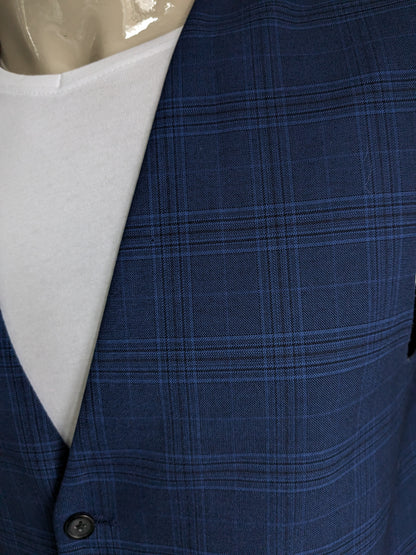 NEXT Tailoring gilet. Blauw Zwart geruit. Maat 54 / L.
