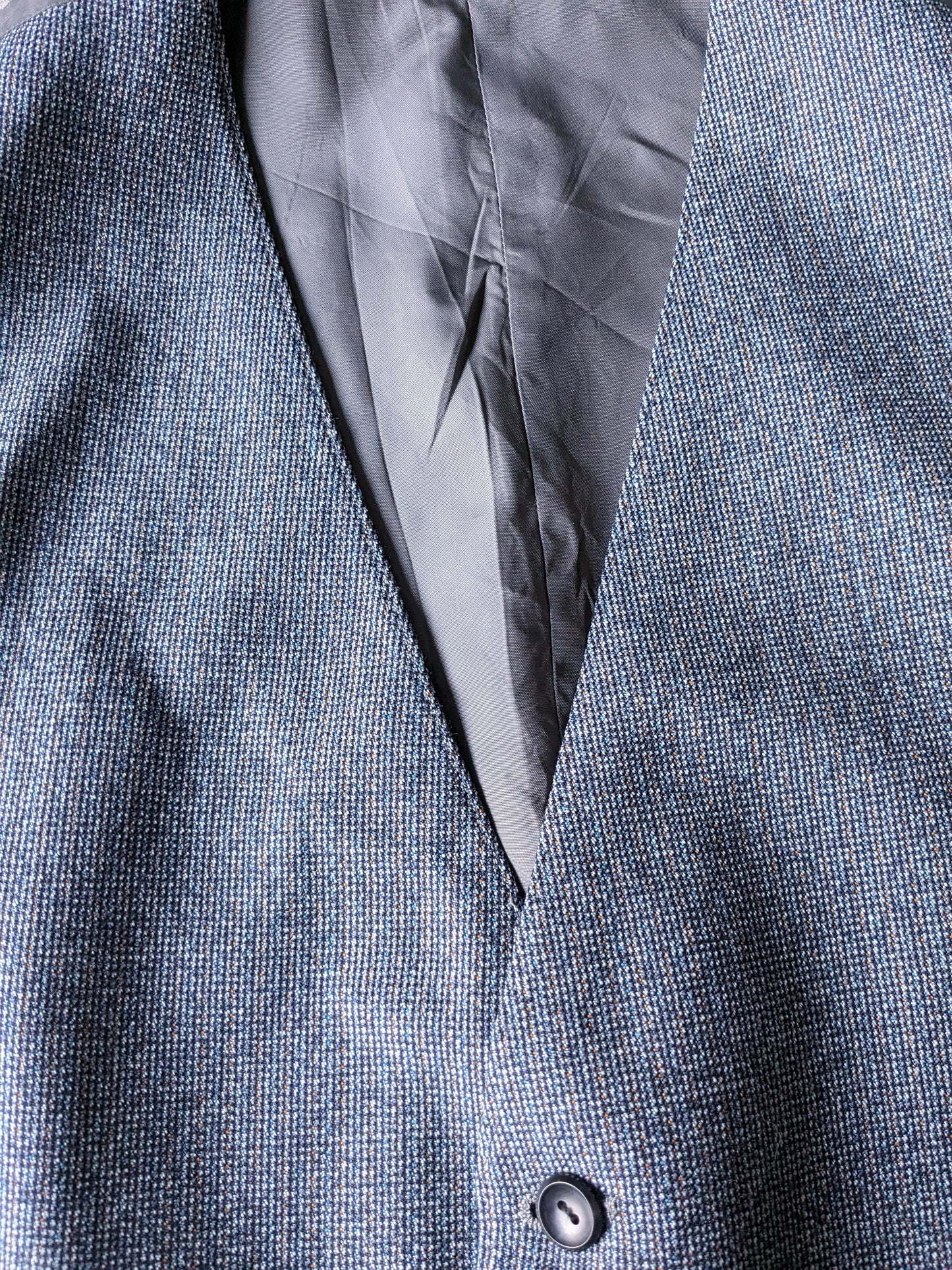 Waistcoat. Blue brown gray mixed. Size S. #338.