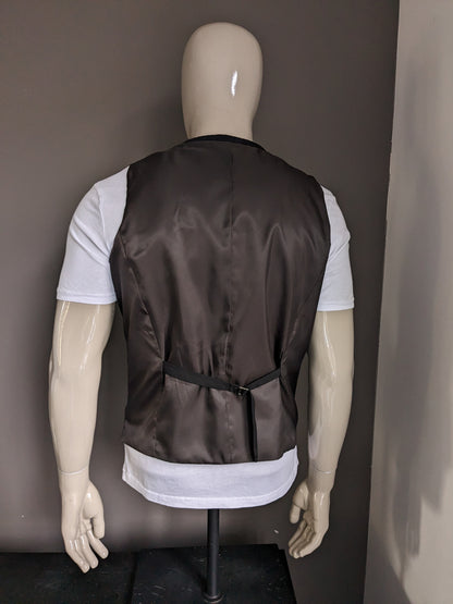 Cedar Wood State gilet. Zwart gekleurd. Maat L. Slim Fit. #339.