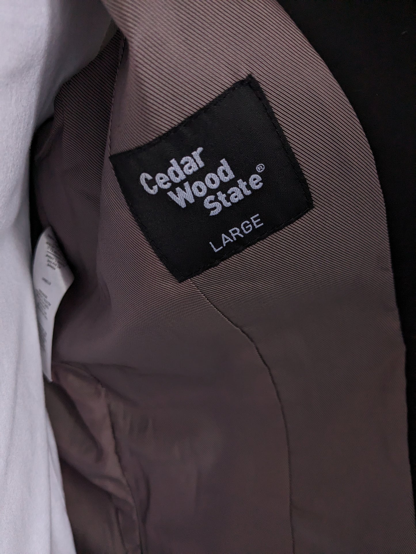 Cedar Wood State Wistcoat. Color negro. Tamaño L. Fit Slim. #339.