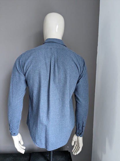 Pull & Bear-Shirt. Dunkelblau gemischt. Größe M.