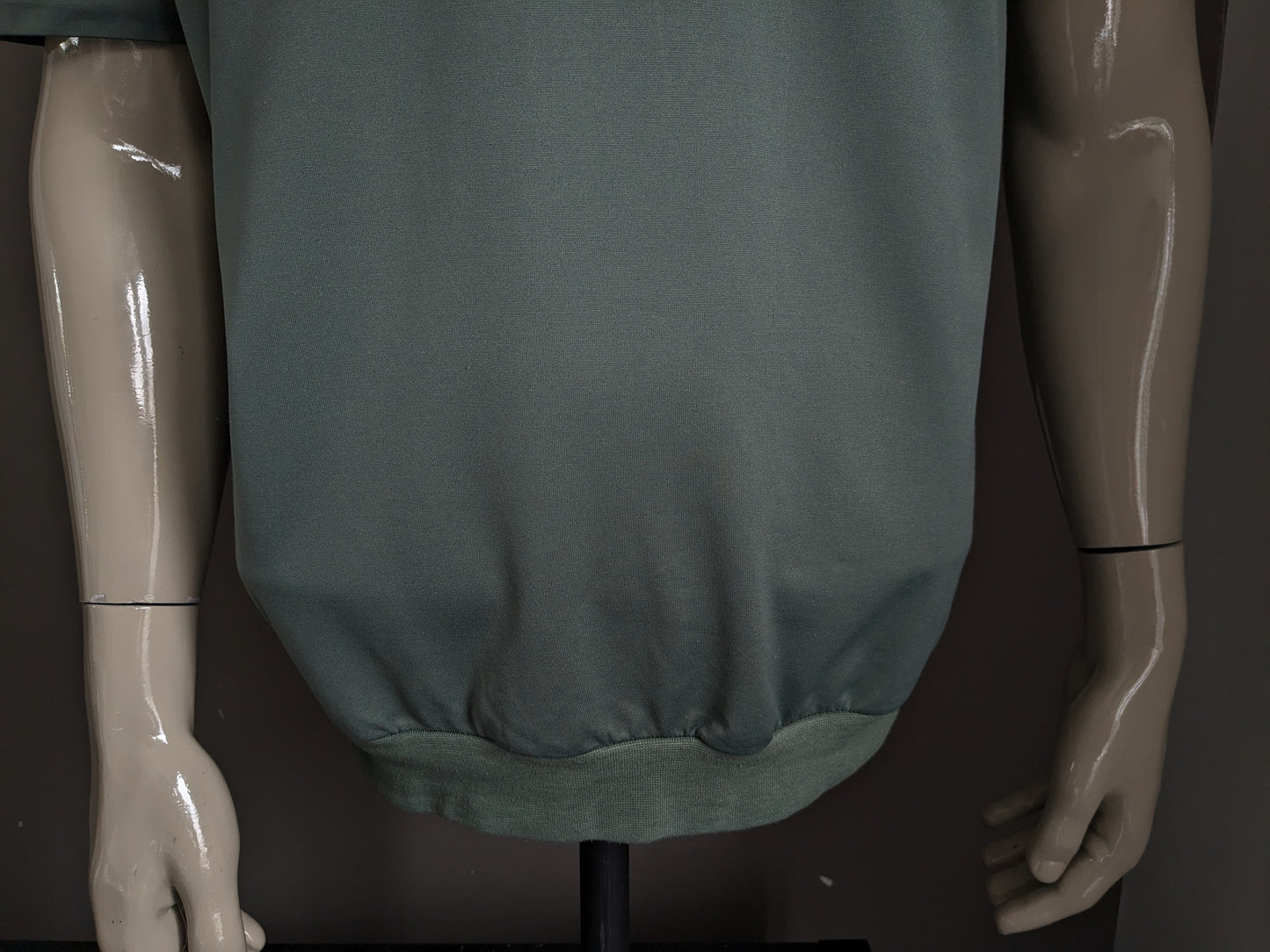 Vintage Canda Polo mit Gummiband. Grün. Größe XL.