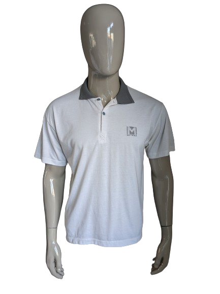 Vintage-Impero-Polo. Weiß. Größe L.