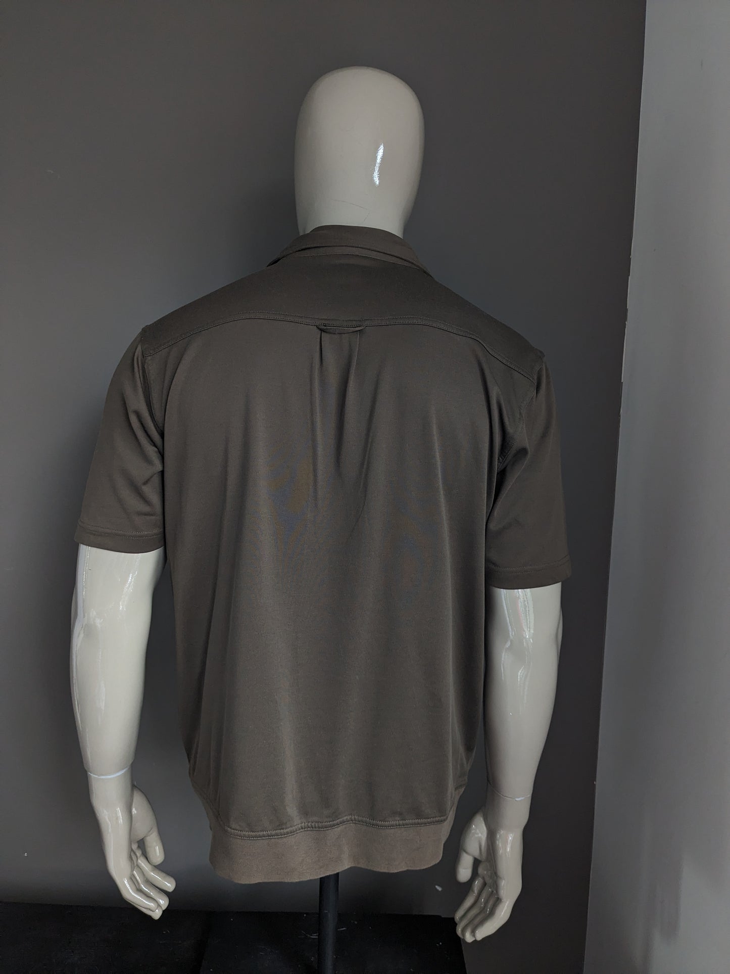 Polo Walbusch vintage con fascia elastica e sacchetti toracici. Colorato marrone. Dimensione 52 / L.