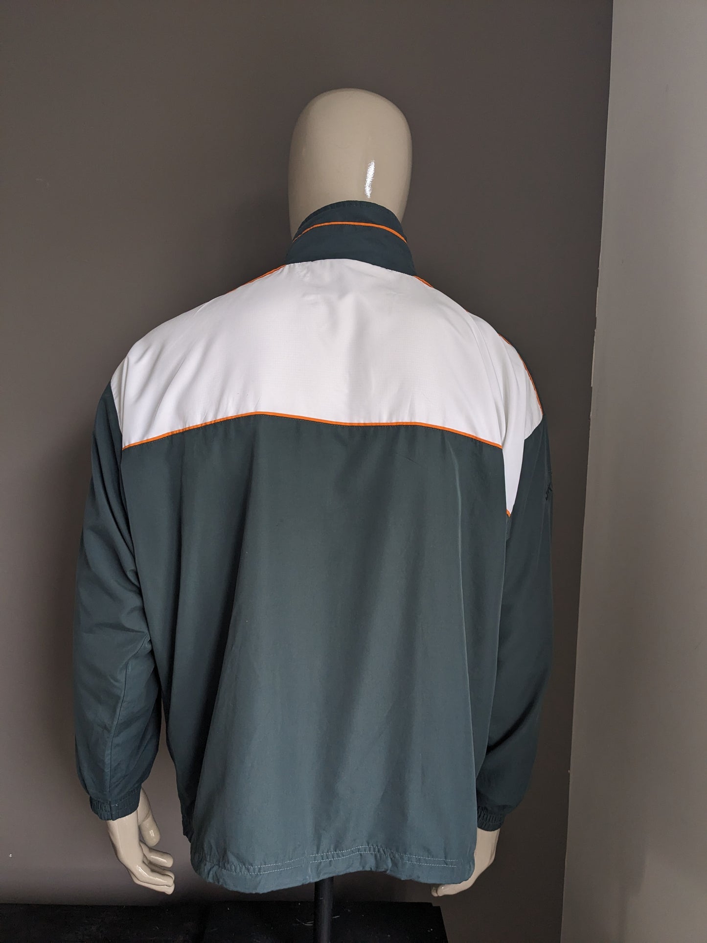 Jako Sport Jack der 80er bis 90er Jahre. Grün orange weiß gefärbt. Größe 2xl / xxl.
