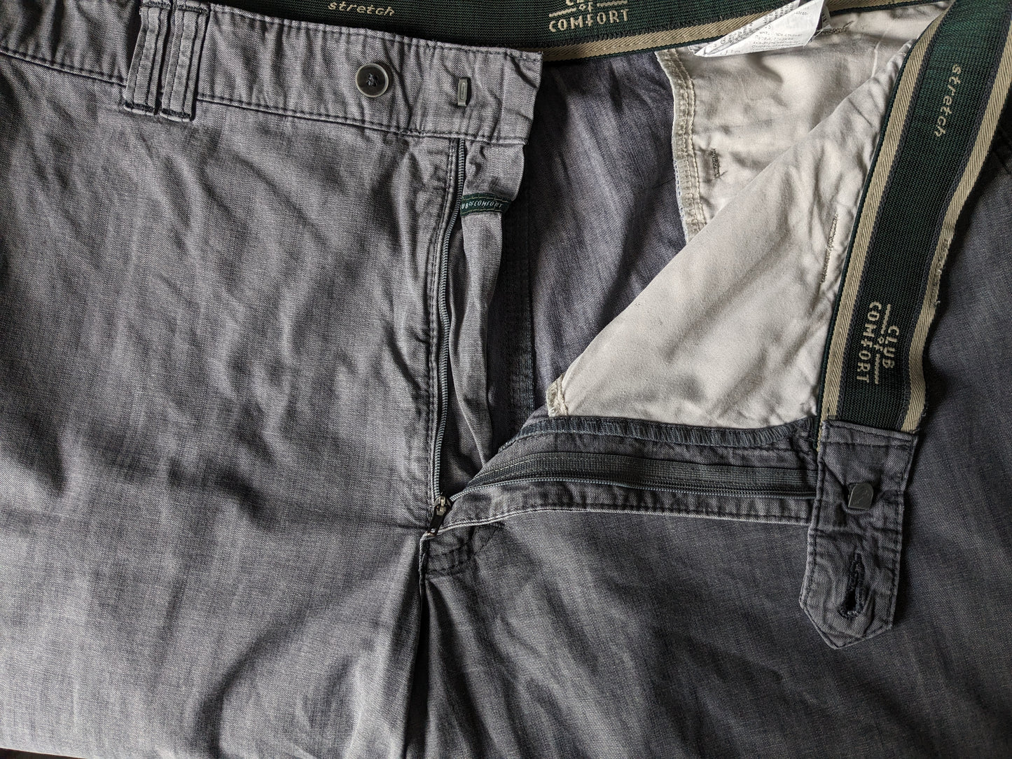 Club ou pantalon / pantalon de confort. Motif gris. Taille 29 (58 / 2xl / xxl)
