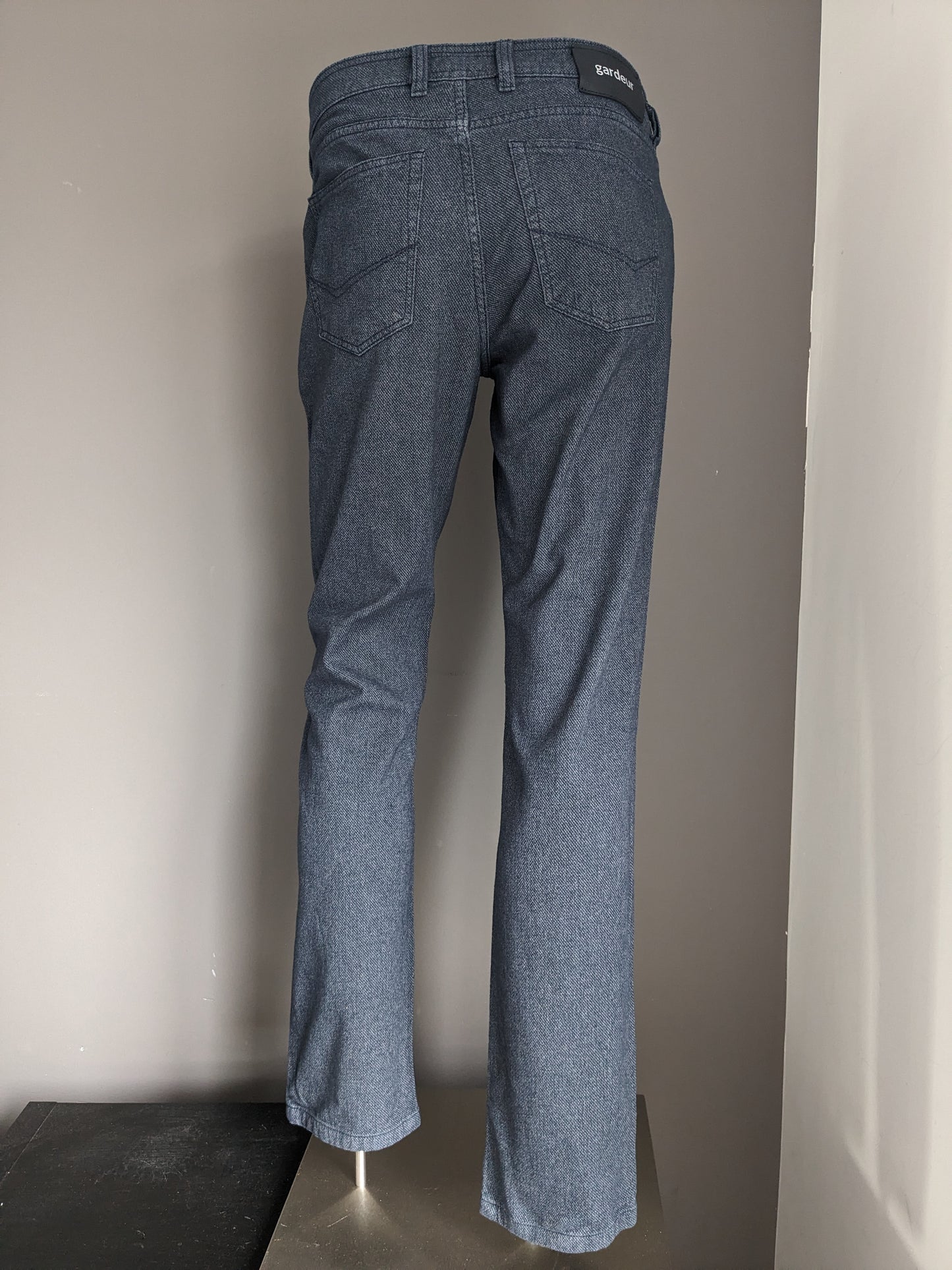 Pantalones / pantalones de gardeur. Gris azul mezclado. Fit moderno. Tamaño 34 - L34.