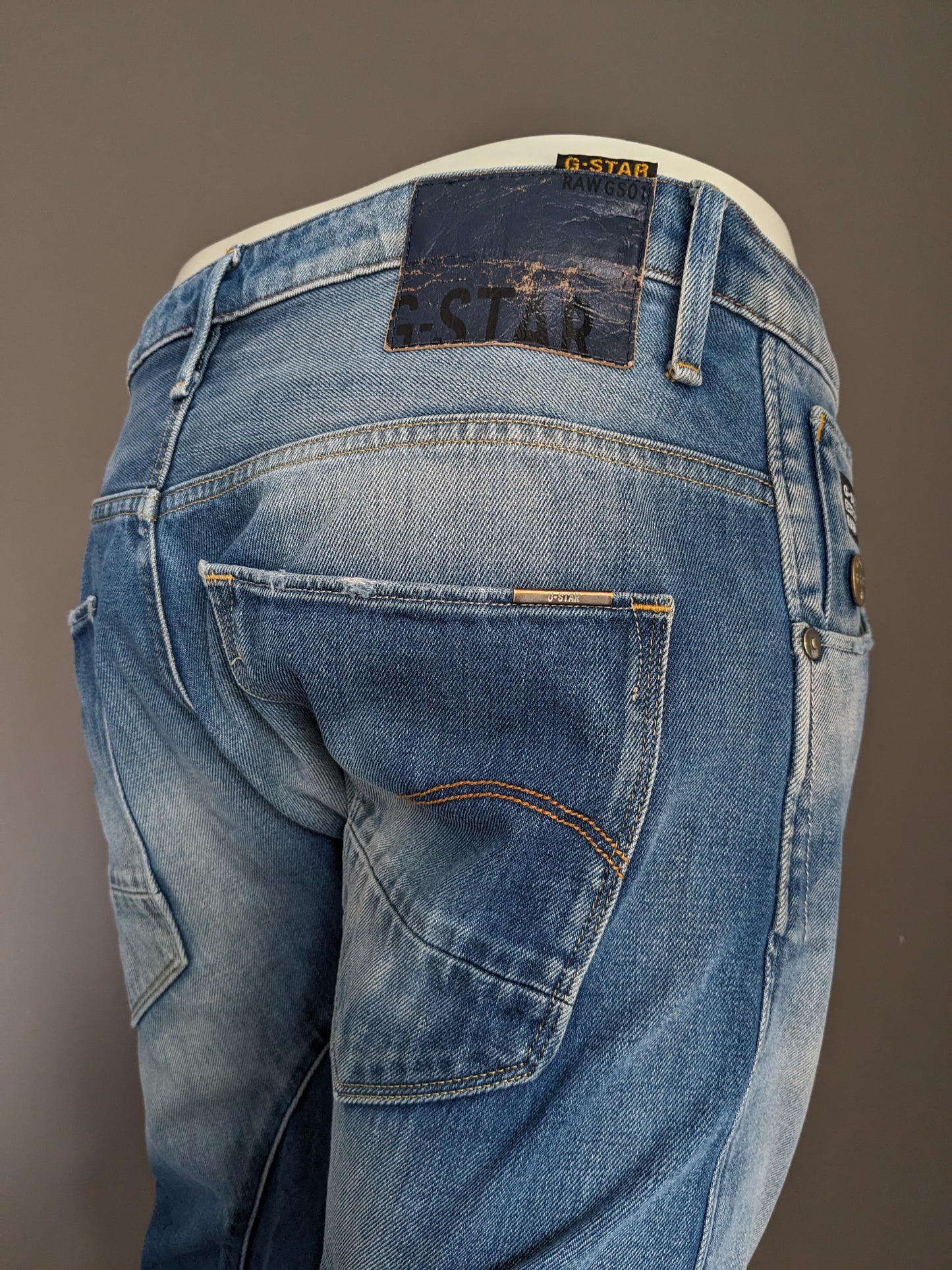 Gstar Raw Jeans. Light blue colored. Size W33 - L32.