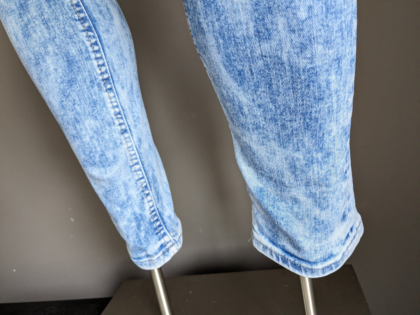 Chasin jeans. Blauw gemeleerd. Maat W32 - L32. Ego Slim. Stretch.