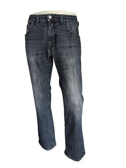 Pierre Cardin jeans. Zwart Grijs gekleurd. Maat W33 - L30. type Mod Deauville.