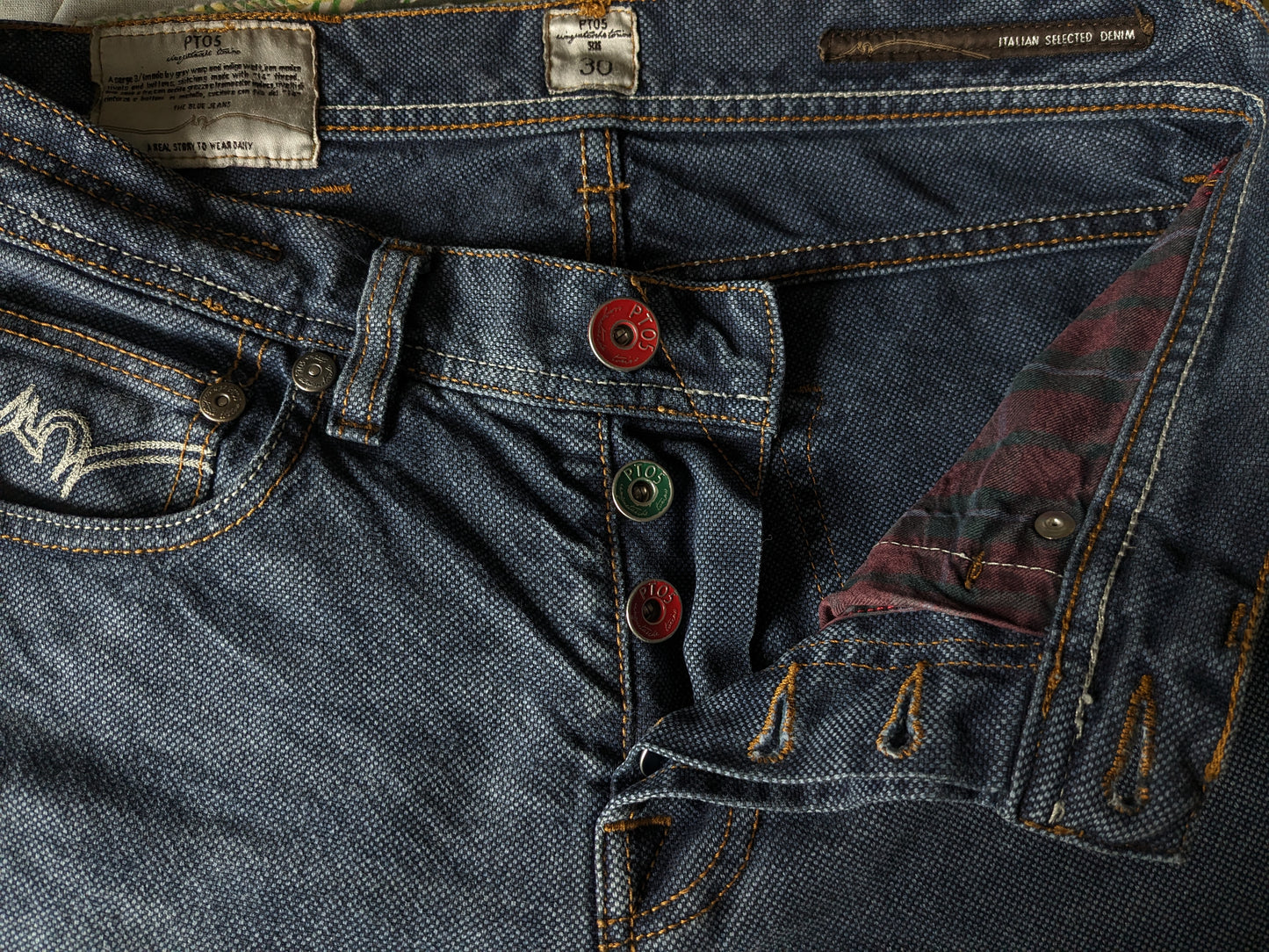 PT05 Jeans. Blau gemischt. Größe W30 - L36.