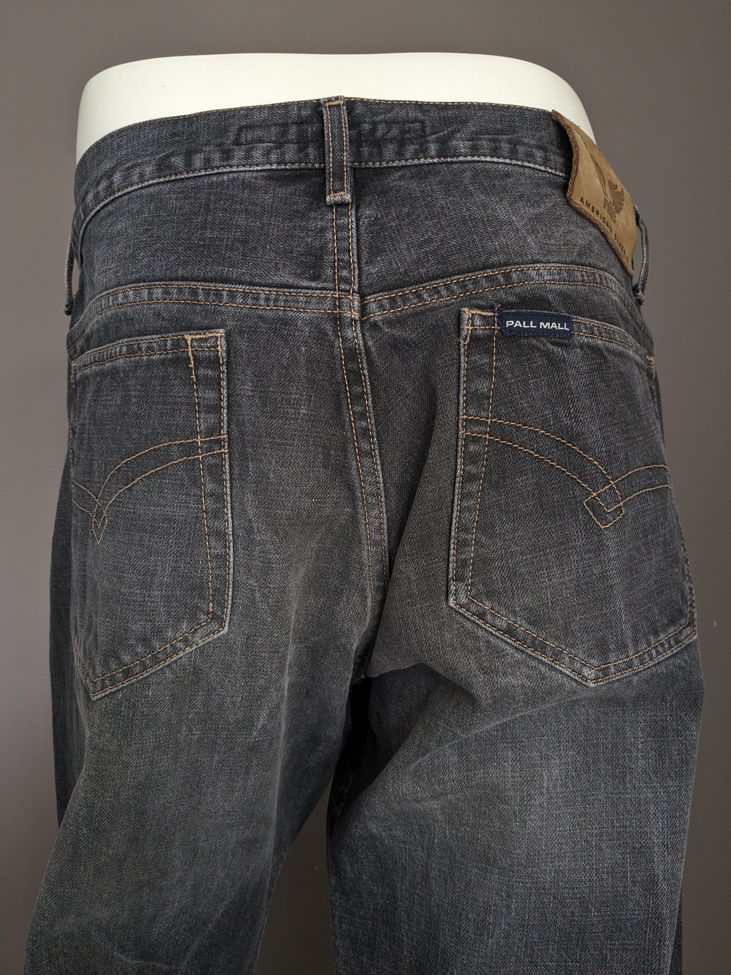 PME / Pall Mall jeans. Zwart Grijs gemêleerd. Maat W36 - L32. type "Dakota".