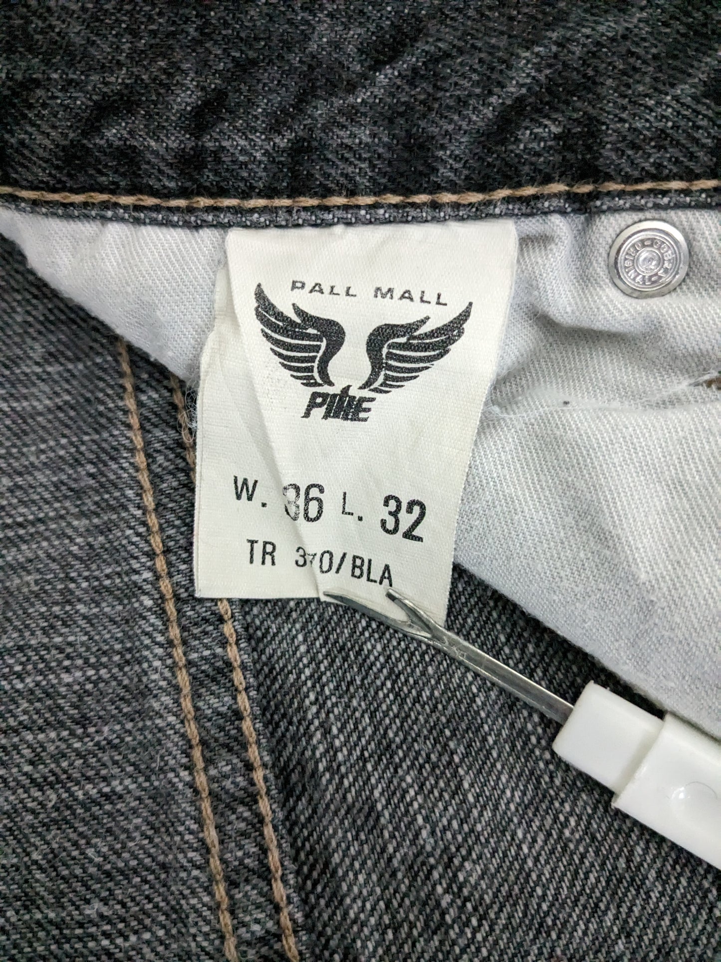 PME / Pall Mall Jeans. Gris negro mezclado. Tamaño W36 - L32. Tipo "Dakota".