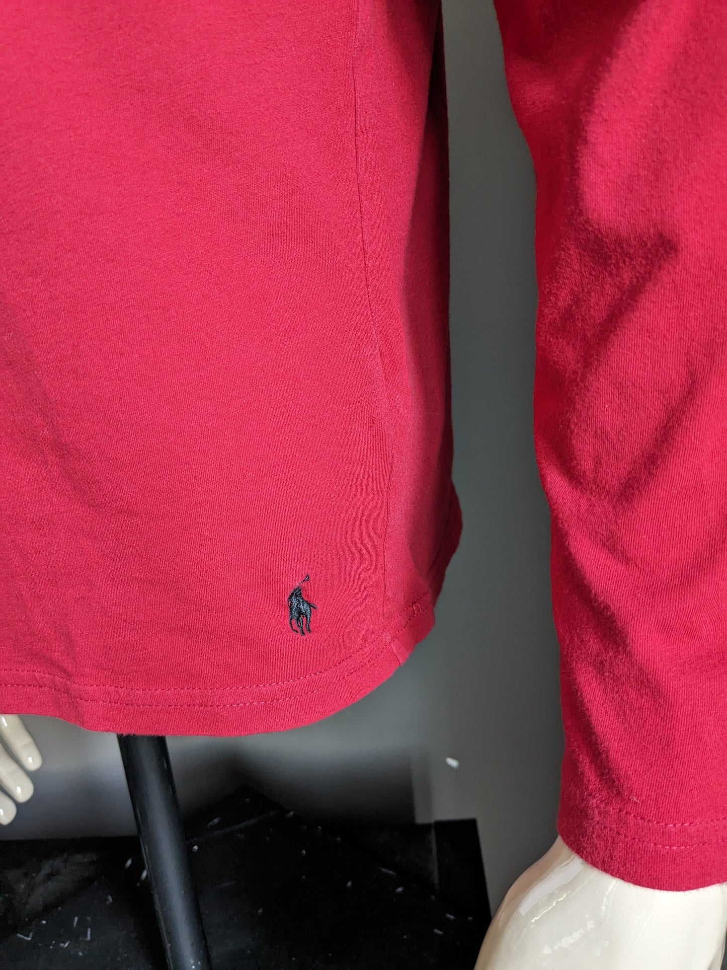 Polo Ralph Lauren sous-vêtements Longsleeve. Rouge coloré. Taille M.