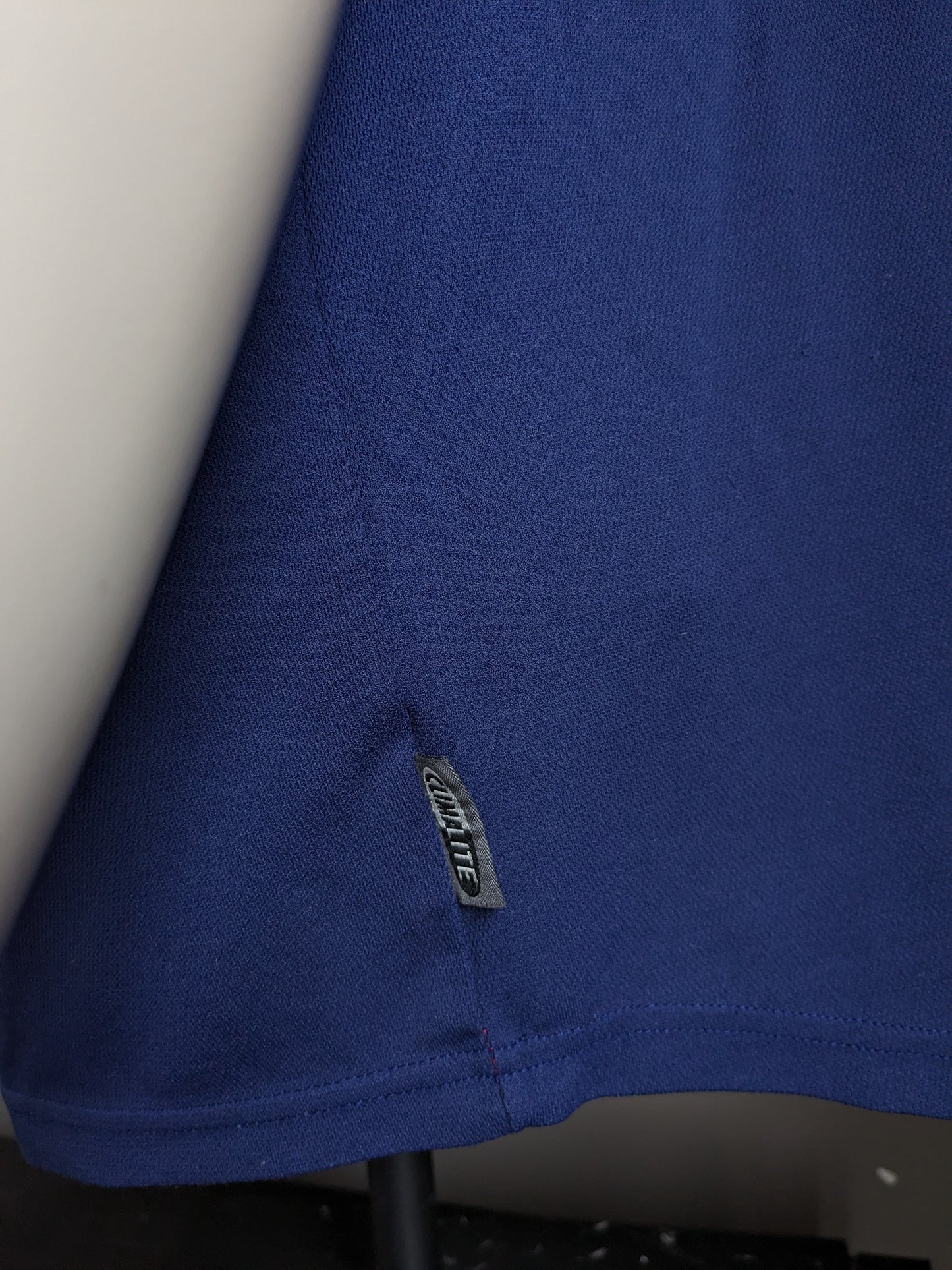 Polo sportivo Adidas vintage. Rosso Blue White Coloted. Taglia XL.